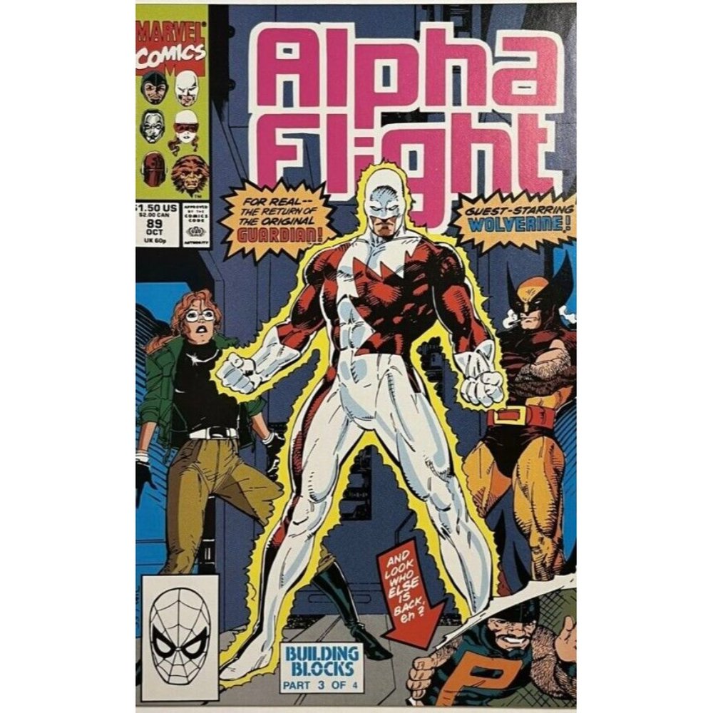 Alpha Flight #89 (1990 Marvel Comics) - Jim Lee Cover